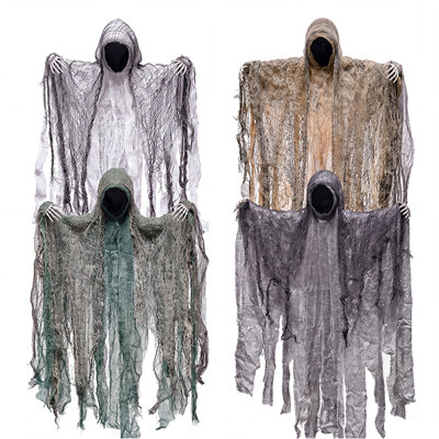 4Pcs 19" Halloween Hanging Faceless Ghost