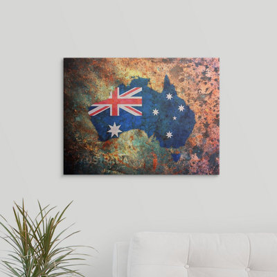 Francy " Australia Flag Map " by Michael Tompsett