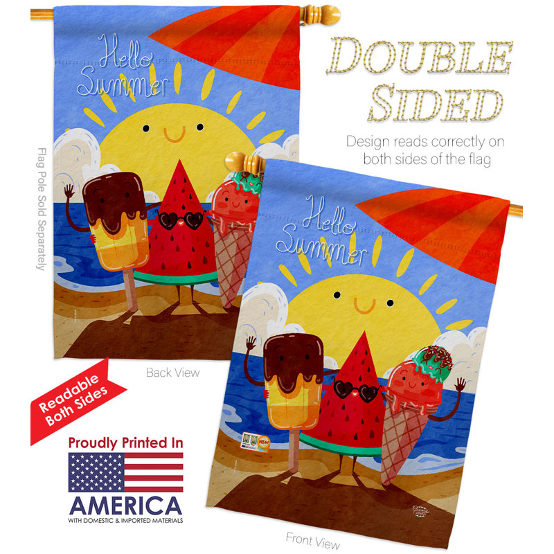 Double Sided Polyester Garden Flag, 40" H x 28" W
