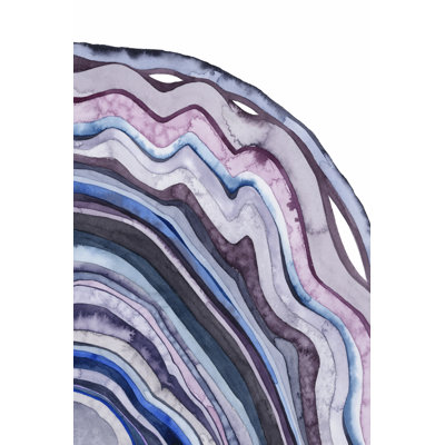 Amethyst Agate II by Grace Popp - Wrapped Canvas Painting