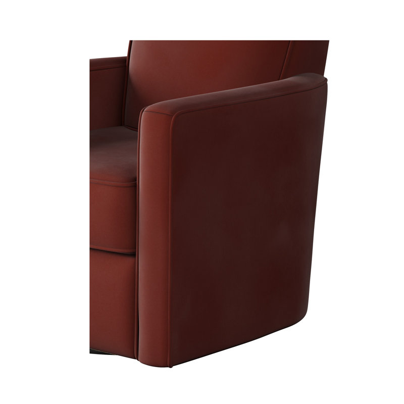 Fauteuil oscillant pivotant Balina Bindi, Bella Rouge, H 38 po x l 35 po x P 36 po  