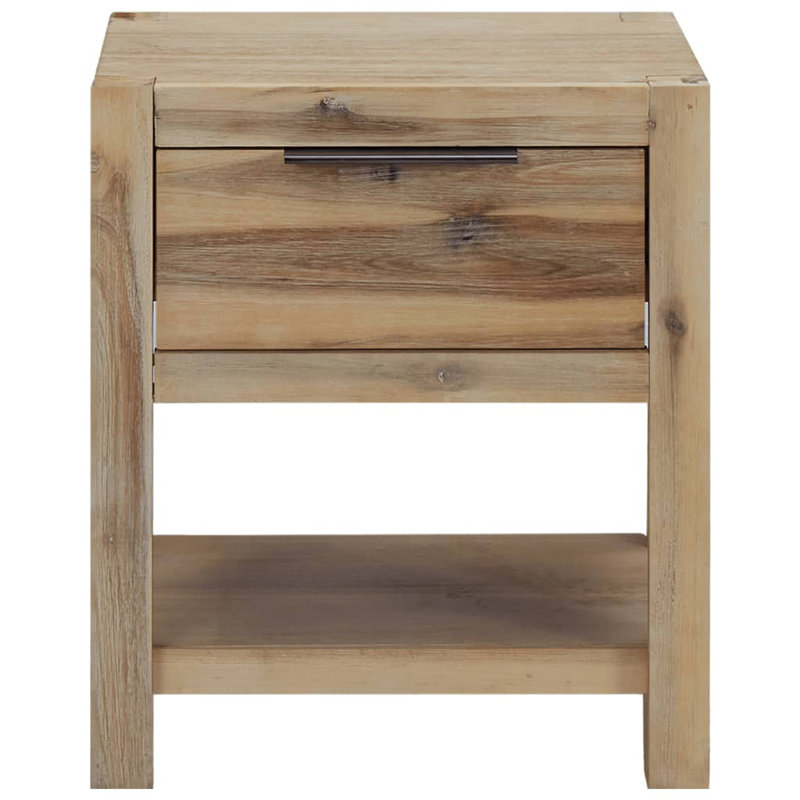 Caroline 40cm W Solid Wood Bedside Table, Set of 2