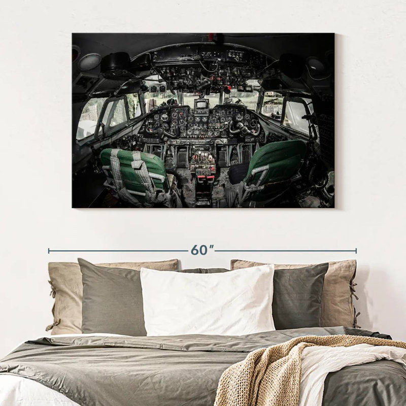 Cockpit d'avion Mehar Retro, H 34 po x l 51 po