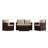 Accomac 4 Piece Patio Set with Back Pillows and Seat Cushions-1464089894-1464089893