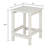 36*36*47Cm Single Layer Square Hdpe Side Table White-2096602030