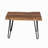 Bexton 20"W Industrial Modern Solid Wood Rectangular Hairpin Live Edge End Table