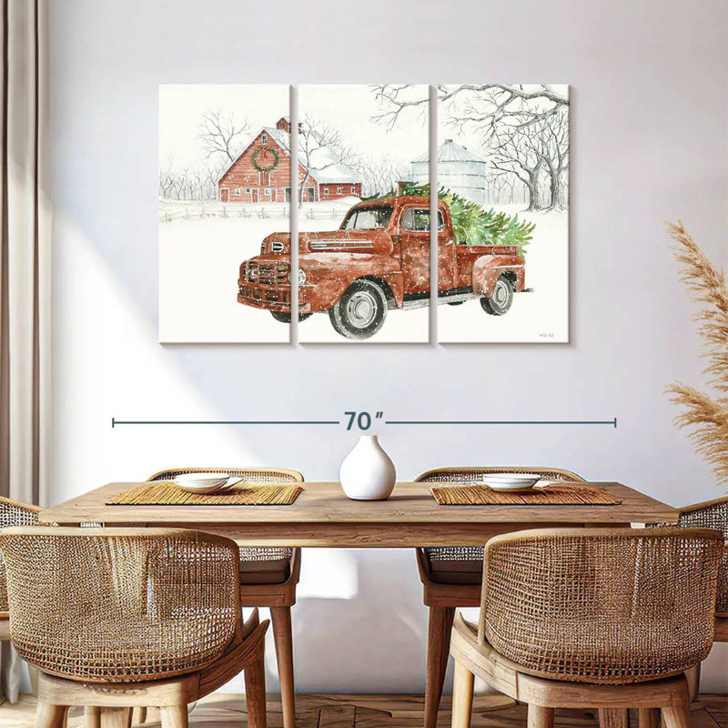 Christmas Barn, 36" H x 57" W