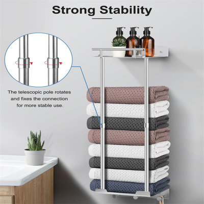 Beckemeyer Wall Towel Stand