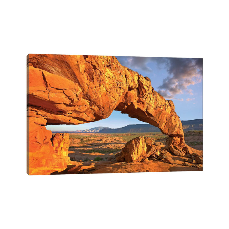 Sunset Arch, Escalante National Monument, Utah I 1 Piece Wall Art on Canvas, 101.6 cm H x 66.04 cm W x 1.91 cm D, Canvas