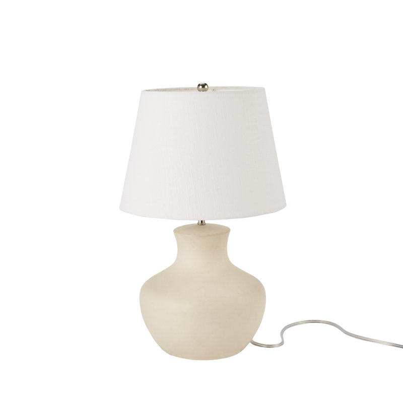 Kloman Ceramic Table Lamp, Cream