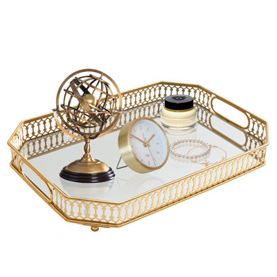 Durable Decorative Organizer For Dresser, Bedroom, Bathroom Countertops - Spacious With Handle In Your Desk Space（large size）