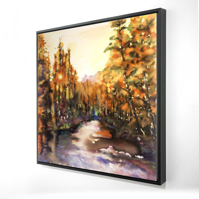 «Merced River», art sur toile encadré
