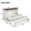 Grand lit escamotable peu encombrant avec rangement, conception moderne en bois pour la maison