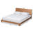 Poitra Ash Walnut Finish Platform Bed in Full Size, 32.4'' H X 57.25'' W X 81'' L-1019358380