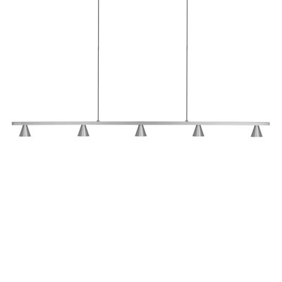 Luminaire suspendu tambour à 5 lumières DEL pour îlot de cuisine Dune