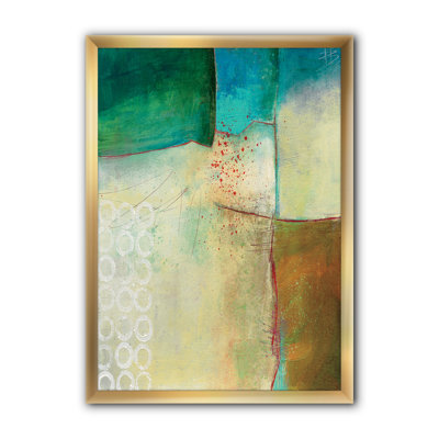 " Abstract Impression Of Watercolour Blue And Yellow "