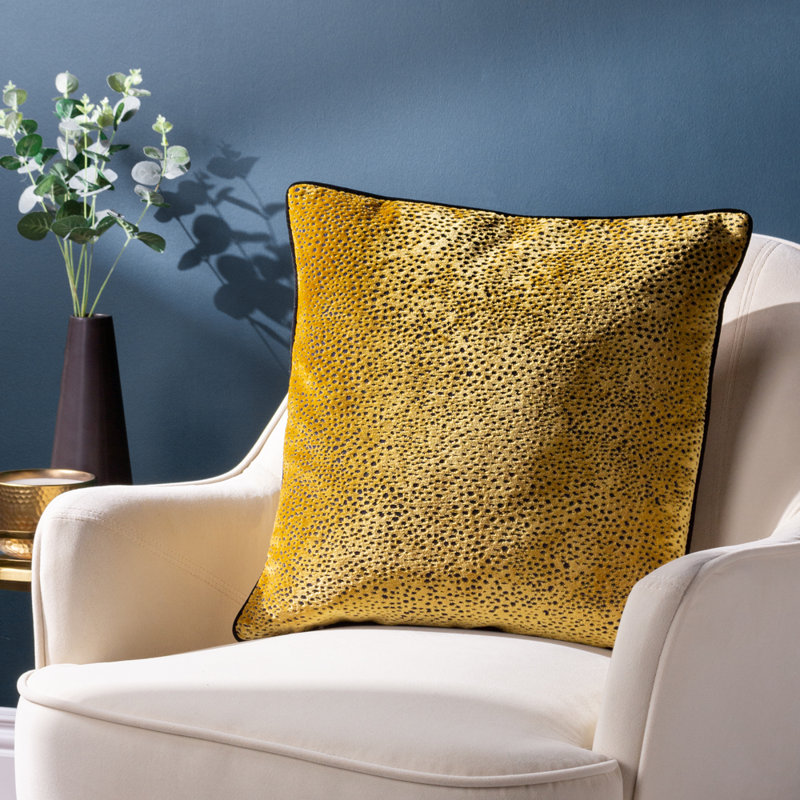 Estelle Square Cushion, Yellow