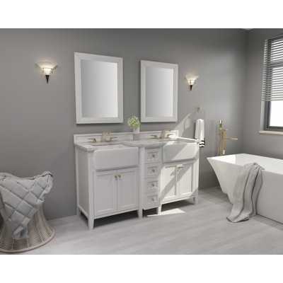 Ensemble de meuble-lavabo double 60 po Adeline