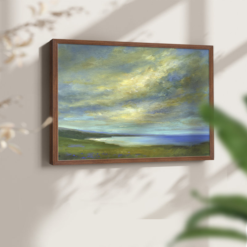 Coastal Views I -Framed Print - Restickable, Walnut, 16" H x 20" W