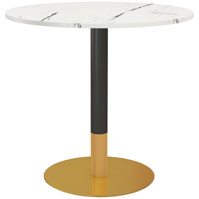 Nareh Round Metal Base Dining Table