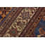 Tapis bleu clair / brun en laine noué à la main 6 pi 1 po x 9 pi 6 po Oakes