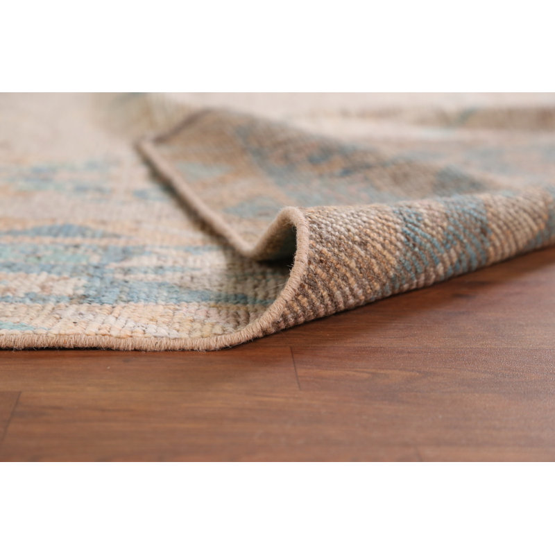 Tapis teint en laine Oushak Earth