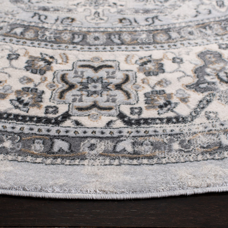 Delmer Performance Oriental Rug, Round 6'7"