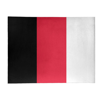 Tapis de zone rouge/noir