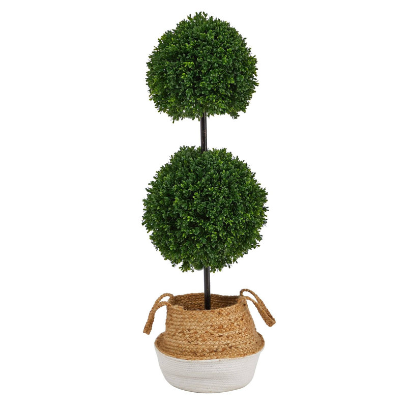 Boxwood Double Ball Topiary Artificial Tree