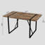 Ensemble de table et de chaise de salle à manger moderne avec base en métal, assise relaxante en suède de 55 po et 4 po, style champêtre pour rehausser votre espace