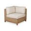 Canapé modulaire en L à 5 places Savannah, naturel avec coussins blé