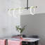 4-Ring LED Chandelier – Modern Luxury Balance Beam Ceiling Light for Dining Room, Living Room, Foyer, Lounge & Kitchen