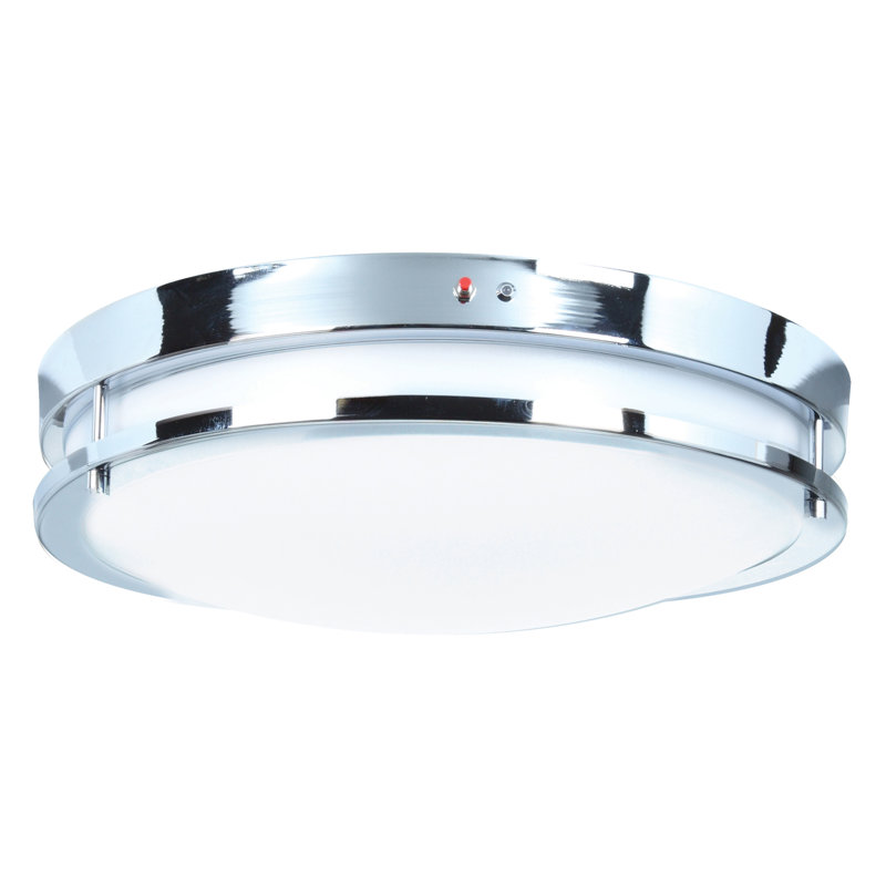 Penning Acrylic Flush Mount, 4" H x 14" W x 14" D