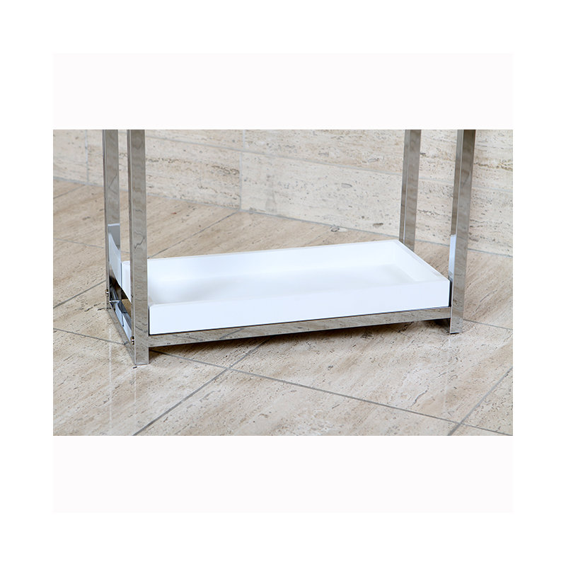 Kingston Brass Edenscape Freestanding 2-Tier Towel Rack, Polished Chrome