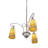 Madelen 3 - Light Steel Dimmable Chandelier