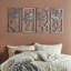 Ensemble d'art mural en métal Blossom - 4 pièces-288384828-280621452