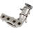 Catalytic Converter Compatible with 2002, 2003, 2004, 2005, 2006 Toyota Camry & Solara 2.4L, High Flow Cat Stainless Steel Cat Converter with Gasket Kit Exhaust Manifold (OBD III Compliant)