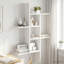  Wall Shelf with Shelf with Storage Engineered Wood Floating Modern
