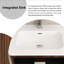 Meuble-lavabo simple mural 24 po avec comptoir en céramique 24 po-906646761