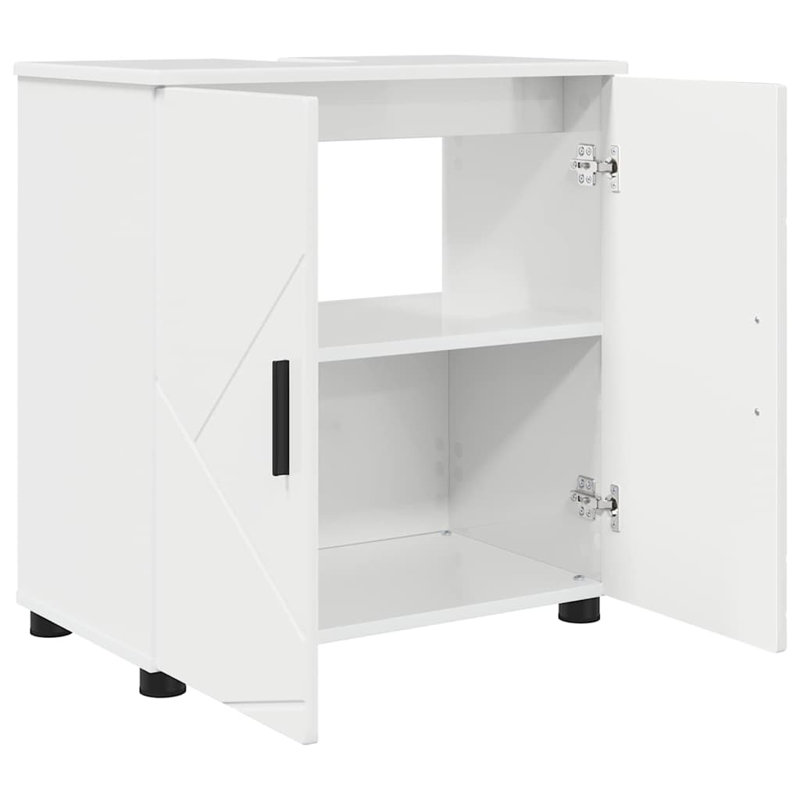 Bathroom Storage, High Gloss White