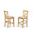 X-Back counter height dining chairs - Rubberwood Structure counter height dining chairs set of 2-16394479-16394481