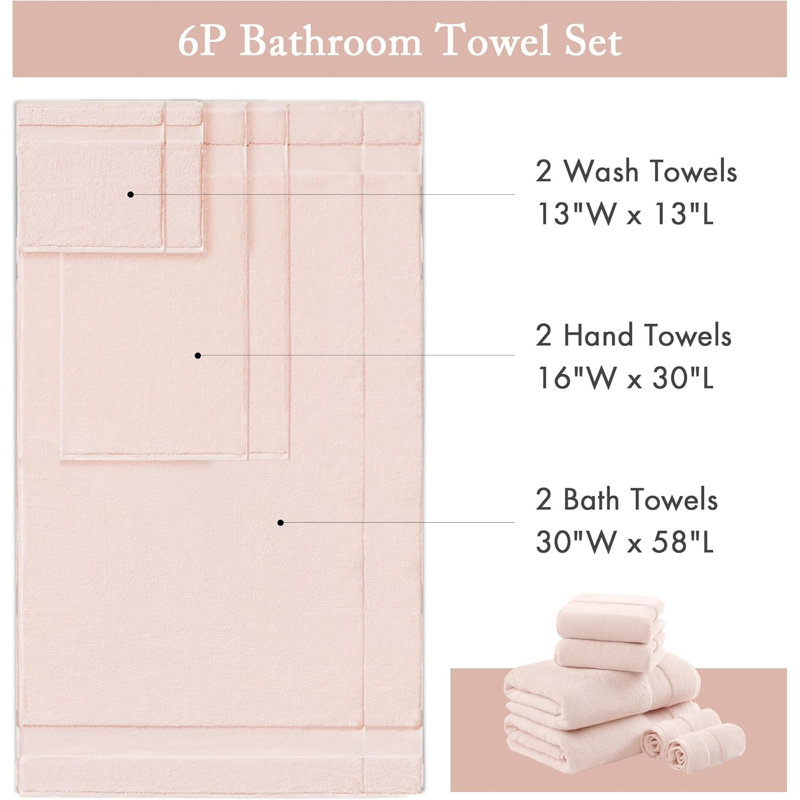 Ensemble de serviettes de salle de bain 100% coton 600G / m²