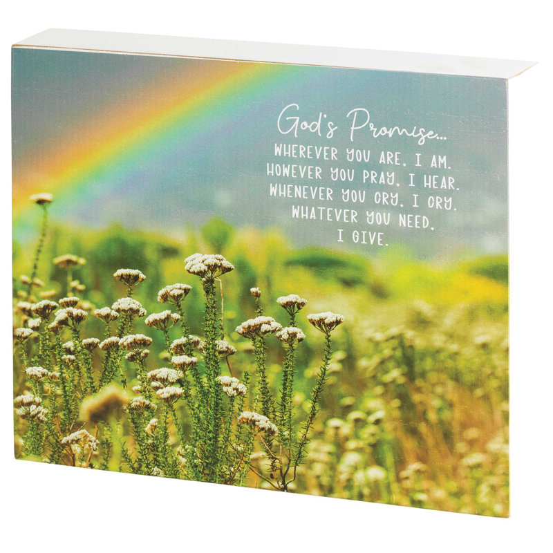 Plaque décorative «Gods Promise»