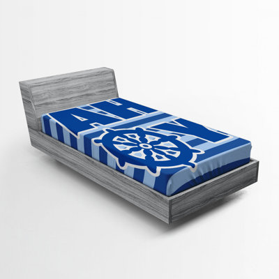 Microfiber Striped Fitted Sheet