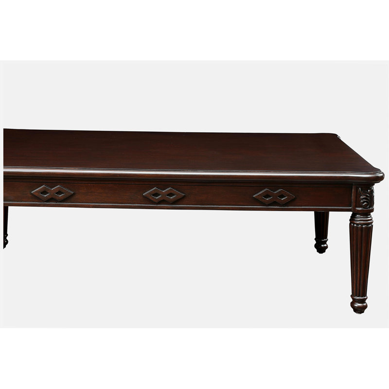 Table basse espresso avec pieds tournés