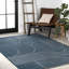Tapis rayé bleu marine / crème Nordby-88570933