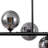 16 - Light Black Sputnik Linear Chandelier For Dining Room
