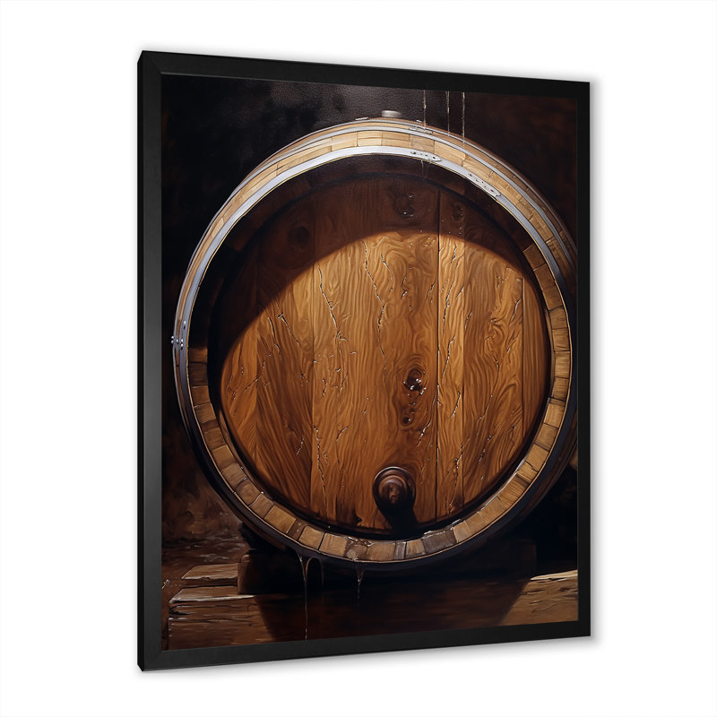 " Barrels Breath ", Black Single Picture Framed, 20" H x 12" W x 1" D