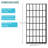 Matte Black Fixed Shower Door 34"X72" - Open Entry, Single Panel, , Bathroom Glamour Generator 2 Elegance