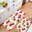 Cerises rouges, 2 tapis de cuisine antidérapants
